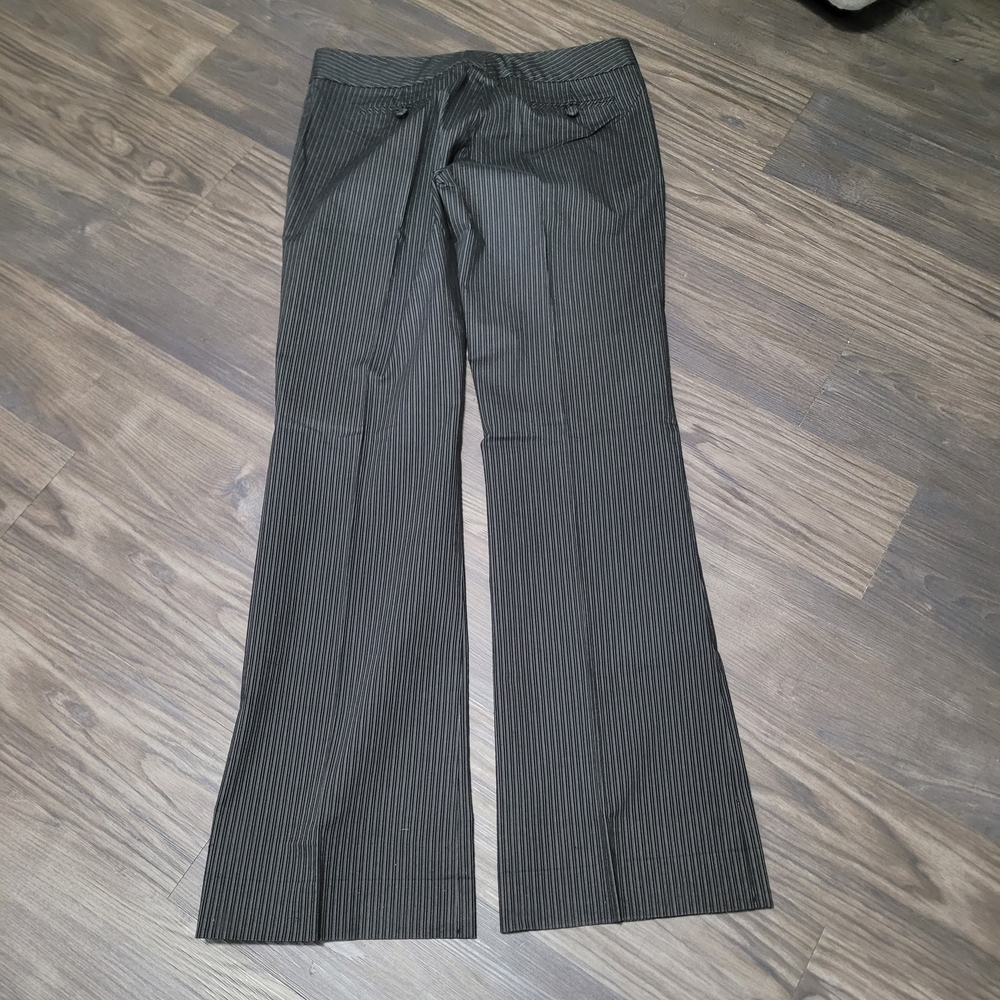 Halogen Charcoal Pinstripe Trousers Pants Size 6 Y2K Style - Picture 2 of 4